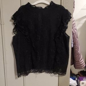 Hayden Los Angeles crochet lace blouse